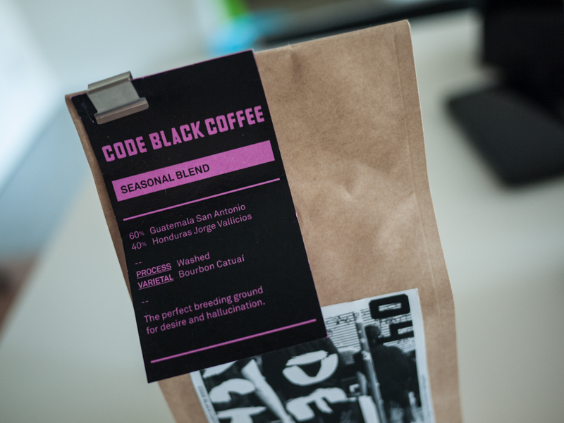 Seasonal Blend. Code Black Coffee Brunswick Melbourne