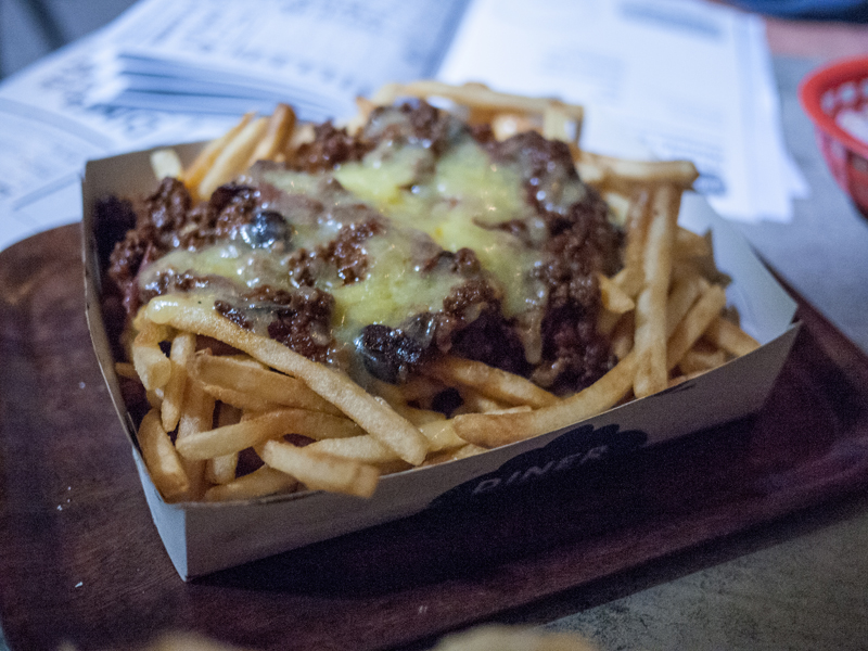 Chilli Cheese Fries. Trunk Diner Melbourne CBD
