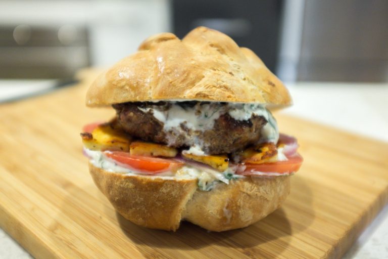 Mediterranean Lamb Burger: Recipe