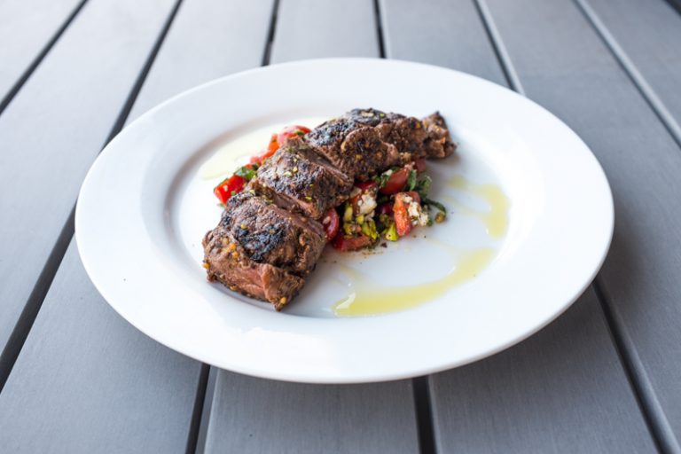 Lamb With Tomato & Mint Salad: Recipe