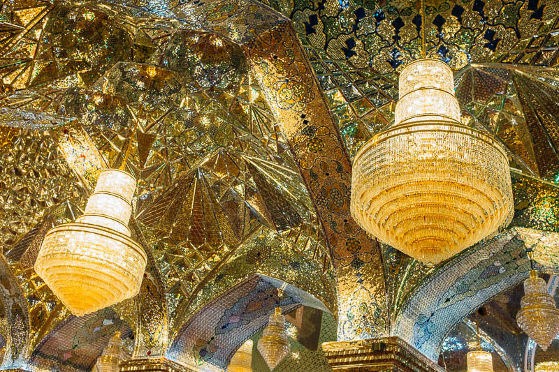 shah cheragh mirrored mosque shiraz iran