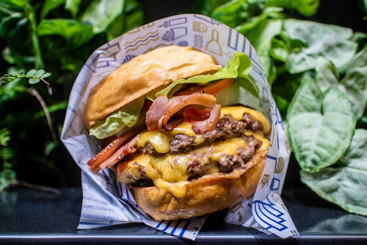 royal stacks melbourne double cheeseburger with bacon