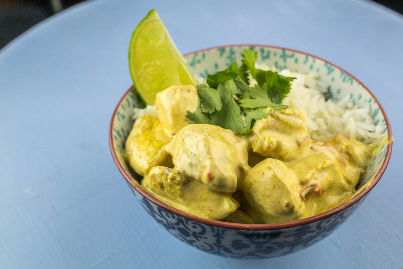 15 minute healthy chicken yoghurt curry recipe