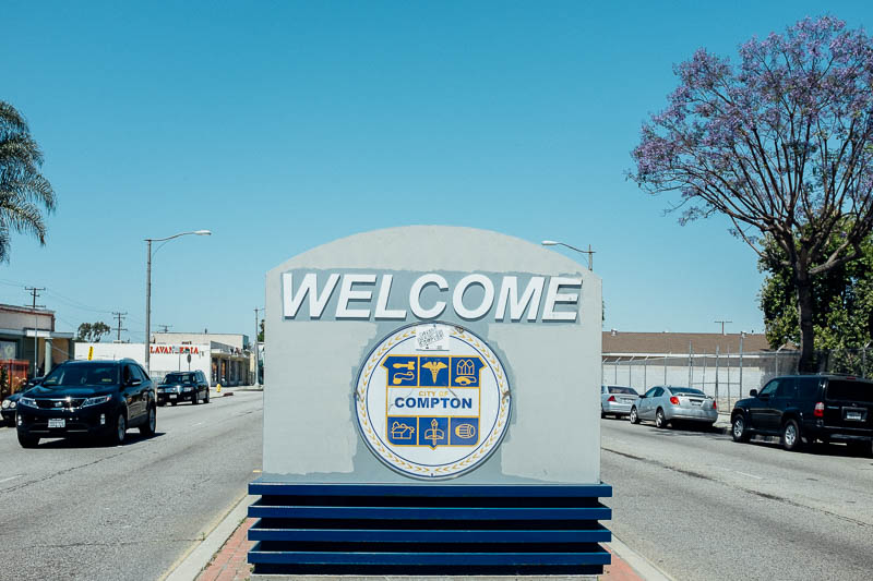 welcome to compton sign