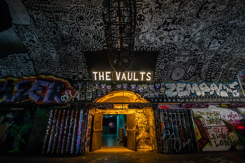 leake street art gallery the vaults