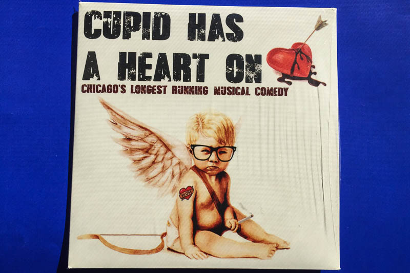 cupid has a heart on