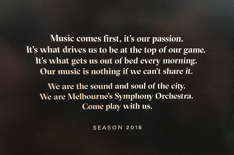 melbourne symphony orchestra 2018