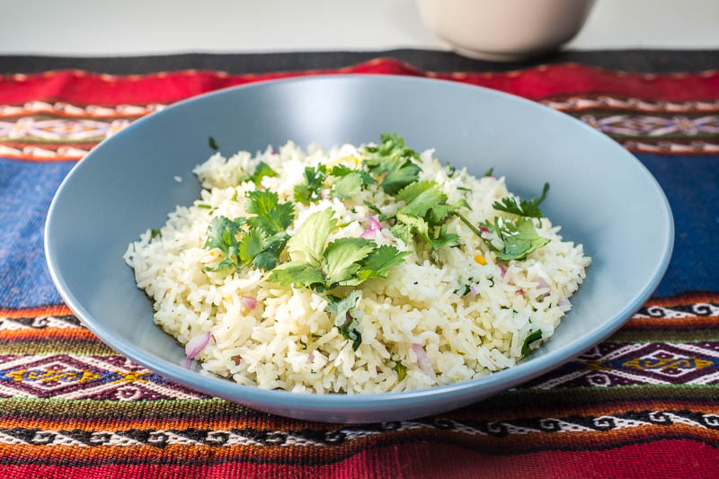 easy rice cooker coriander lime rice recipe