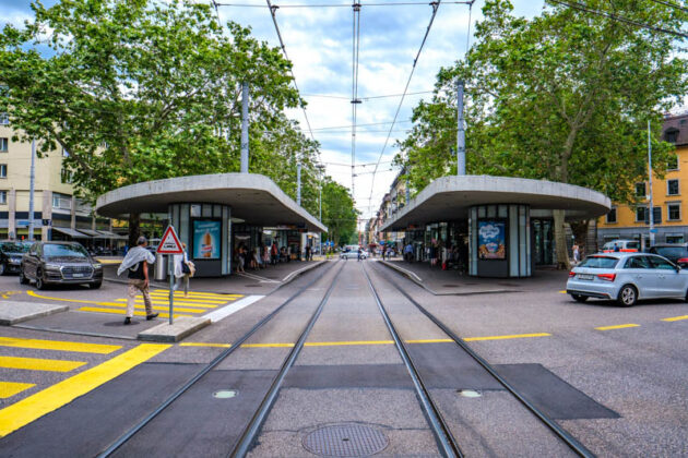 zurich tram stop