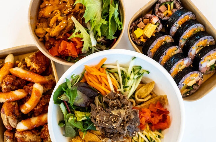 assorted menu items at mr bap kensington