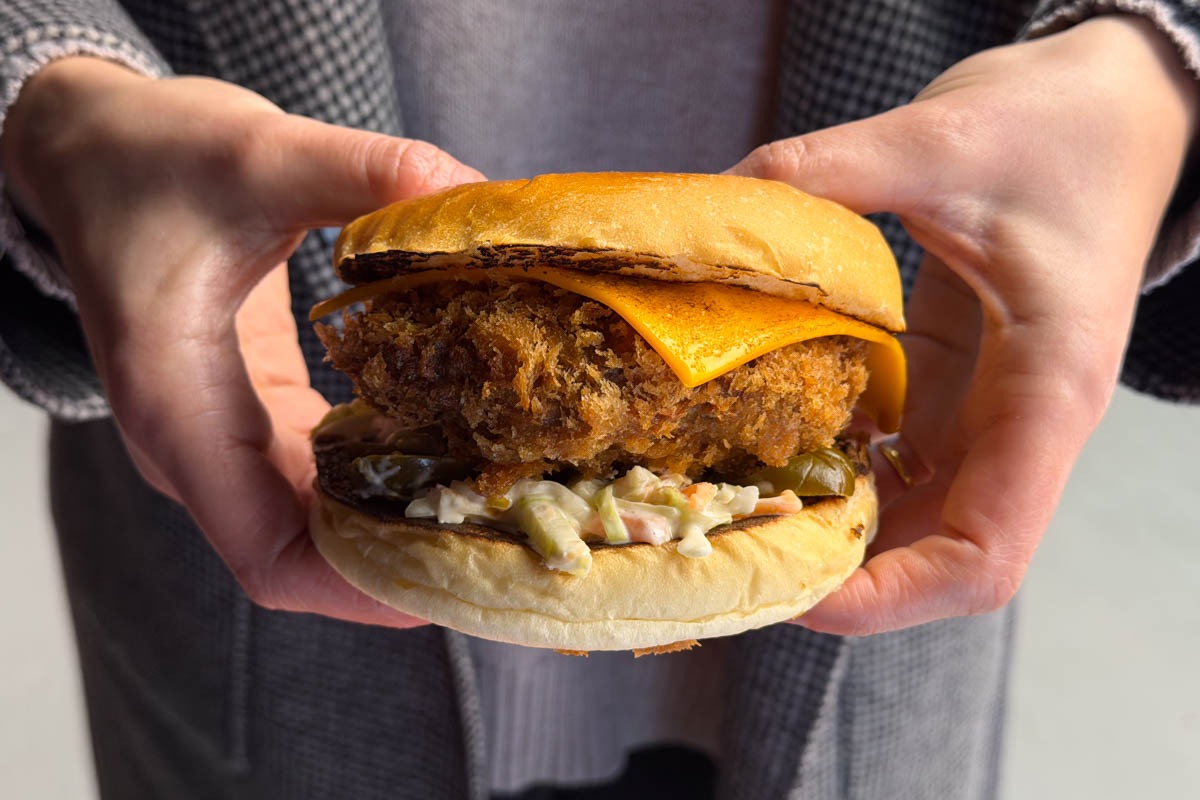 supa baga southbank ebi prawn burger