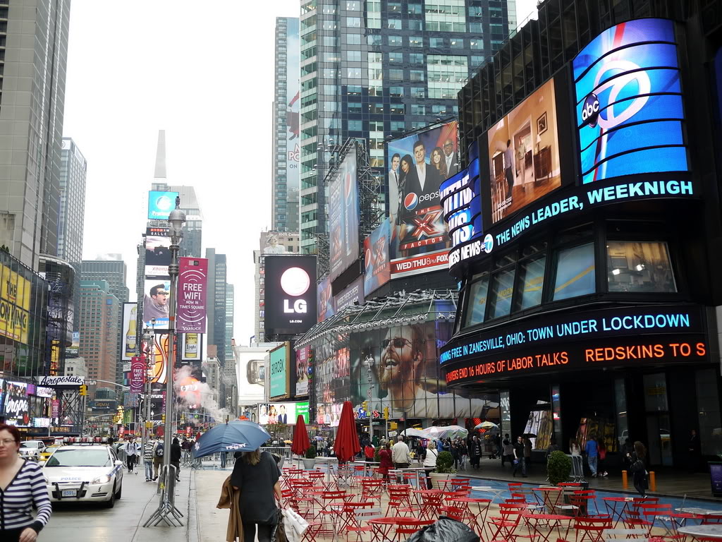 times square during the day