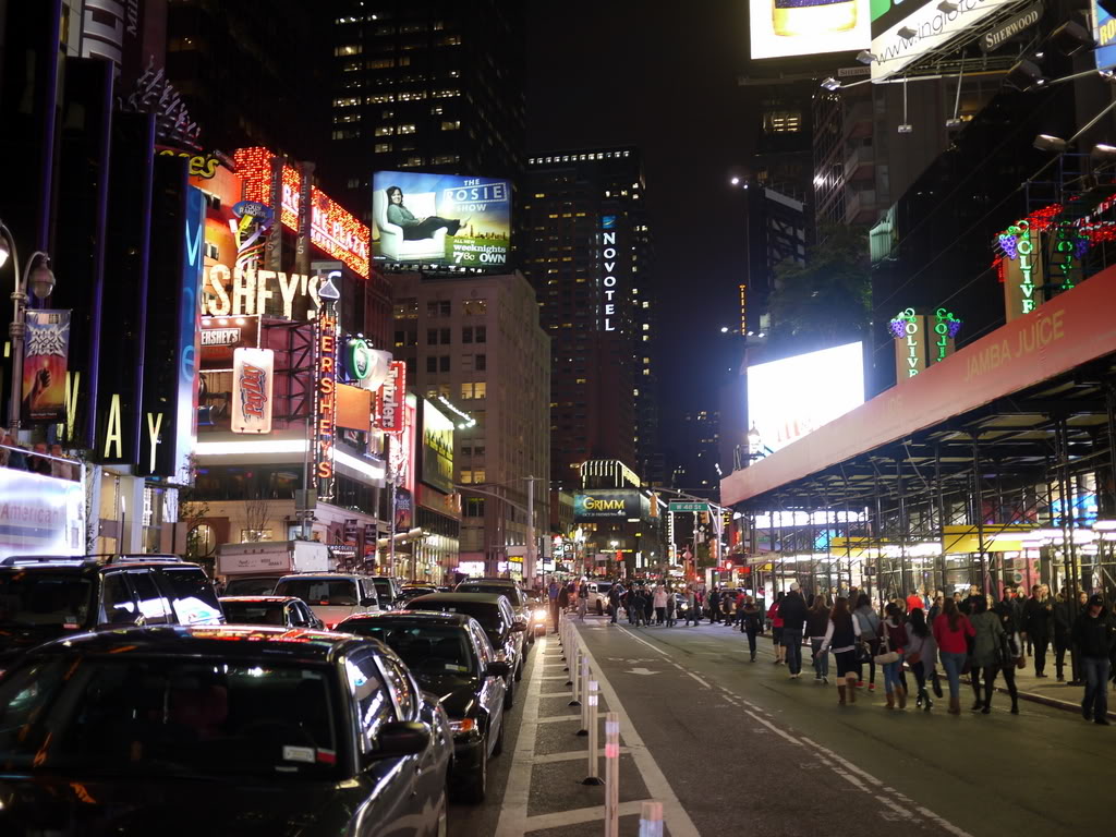 times square at night